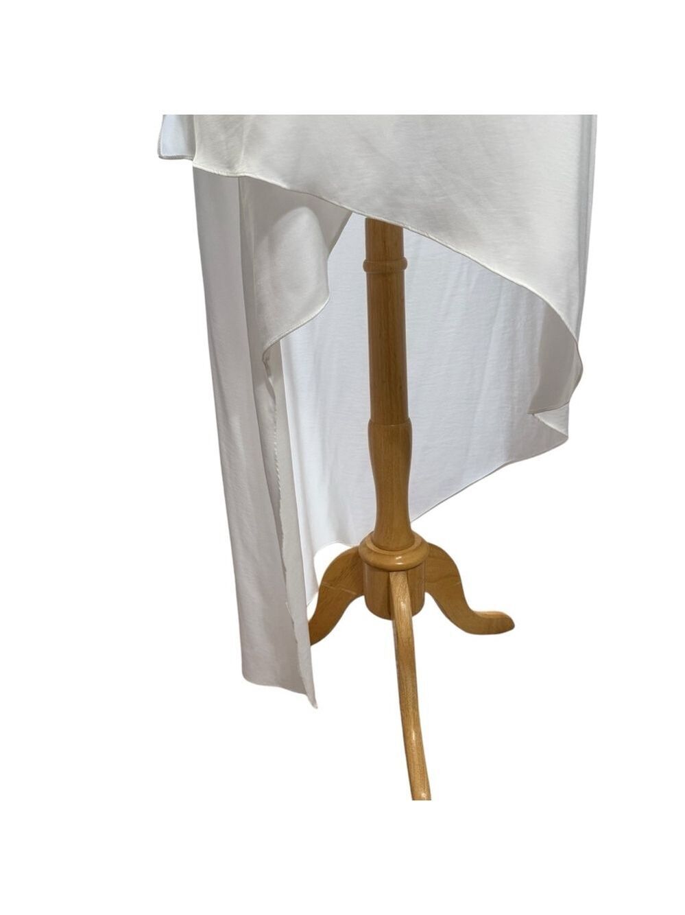 BCBGMAXAZRIA Dress XS White Sleeveless Asymmetrical - Picture 3 of 8